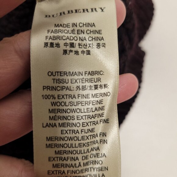 Burberry Mens Merino wool Crew Neck Long Sleeve Sweater Heavy Sweater - Picture 8 of 9